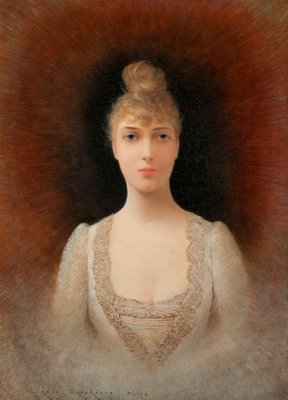 Portrait of a FlaxenHaired Woman by Croegaert